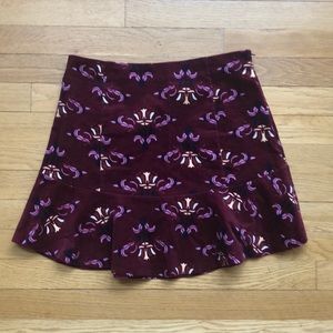 Free People Corduroy Peplum Skirt